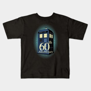 TARDIS 60TH ANNIVERSARY EDITION Kids T-Shirt